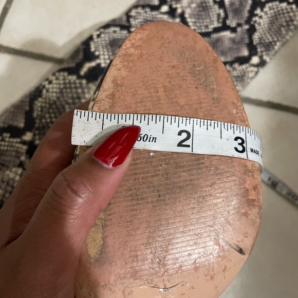 J. Crew JCREW  “Anya” Tall Snakeskin High Heel Boots Black Ivory Size 10 - Picture 8 of 10